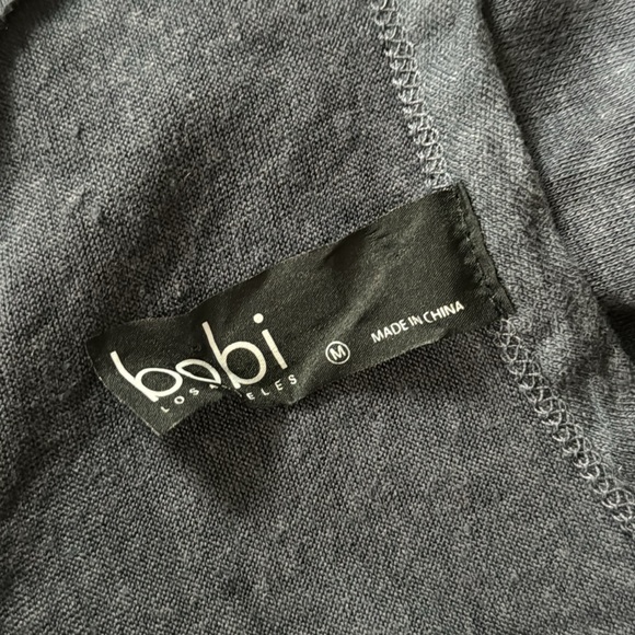 Bobi Linen Blend Navy Tank Top - sz M - Picture 5 of 6